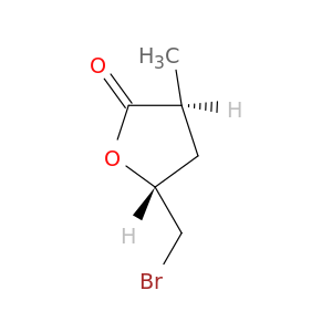 2(3H)-Furanone, 5-(bromomethyl)dihydro-3-methyl-, trans-