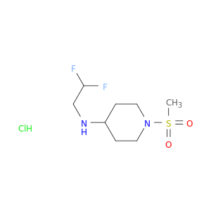 N-(2,2-Difluoroethyl)-1-methanesulfonylpiperidin-4-amine Hydrochloride