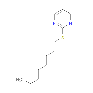 Pyrimidine, 2-[(1E)-1-octenylthio]-