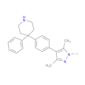 Piperidine, 4-[4-(3,5-dimethyl-1H-pyrazol-4-yl)phenyl]-4-phenyl-