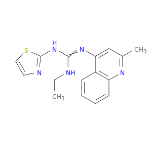 1-ETHYL-2-(2-METHYL-4-QUINOLYL)-3-(THIAZOL-2-YL)GUANIDINE