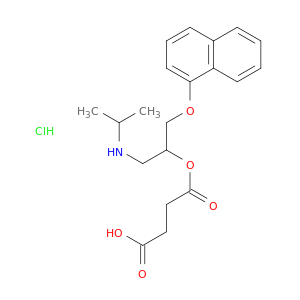 4-[1-naphthalen-1-yloxy-3-(propan-2-ylamino)propan-2-yl]oxy-4-oxo-butanoic acid hydrochloride