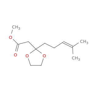 1,3-Dioxolane-2-acetic acid, 2-(4-methyl-3-pentenyl)-, methyl ester