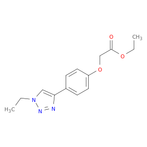 Acetic acid, [4-(1-ethyl-1H-1,2,3-triazol-4-yl)phenoxy]-, ethyl ester