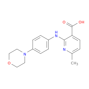 3-Pyridinecarboxylic acid, 6-methyl-2-[[4-(4-morpholinyl)phenyl]amino]-