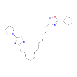 1,2,4-Oxadiazole, 3,3'-(1,12-dodecanediyl)bis[5-(1-pyrrolidinyl)-