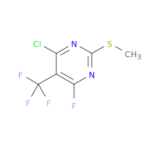 Pyrimidine, 4-chloro-6-fluoro-2-(methylthio)-5-(trifluoromethyl)-