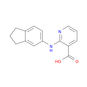 3-Pyridinecarboxylic acid, 2-[(2,3-dihydro-1H-inden-5-yl)amino]-