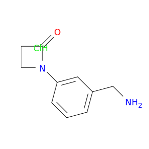 1-[3-(aminomethyl)phenyl]azetidin-2-one hydrochloride