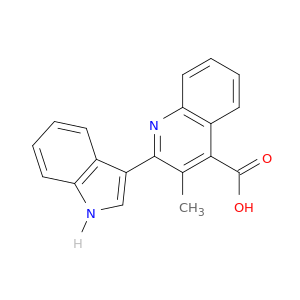 4-Quinolinecarboxylic acid, 2-(1H-indol-3-yl)-3-methyl-