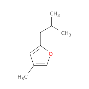 Furan, 4-methyl-2-(2-methylpropyl)-