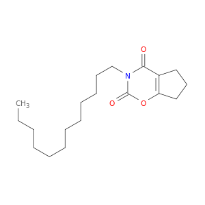 Cyclopent[e]-1,3-oxazine-2,4(3H,5H)-dione, 3-dodecyl-6,7-dihydro-