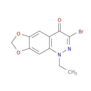 3-溴-1-乙基[1,3]二氧化吲哚[4,5-g]肉桂啉-4(1H)-酮