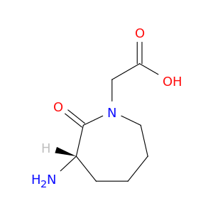 1H-Azepine-1-acetic acid, 3-aminohexahydro-2-oxo-, (3S)-