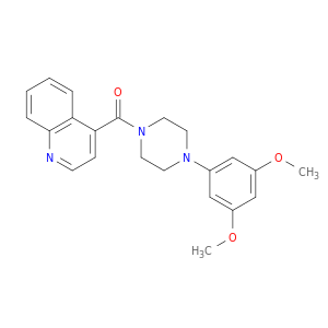 Piperazine, 1-(3,5-dimethoxyphenyl)-4-(4-quinolinylcarbonyl)-