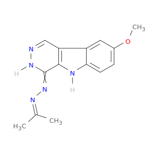 3,5-Dihydro-8-methoxy-4H-pyridazino(4,5-b)indol-4-one (1-methylethylidene)hydrazone