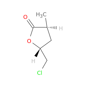 2(3H)-Furanone, 5-(chloromethyl)dihydro-3-methyl-, trans-