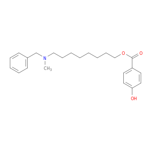 Benzoic acid, 4-hydroxy-, 8-[methyl(phenylmethyl)amino]octyl ester