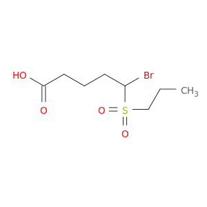 Pentanoic acid, 5-bromo-5-(propylsulfonyl)-