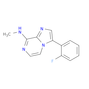 Imidazo[1,2-a]pyrazin-8-amine, 3-(2-fluorophenyl)-N-methyl-