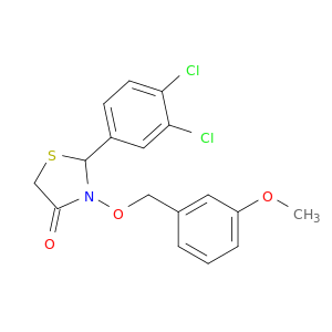 4-Thiazolidinone, 2-(3,4-dichlorophenyl)-3-[(3-methoxyphenyl)methoxy]-