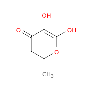 4H-Pyran-4-one, 2,3-dihydro-5,6-dihydroxy-2-methyl-