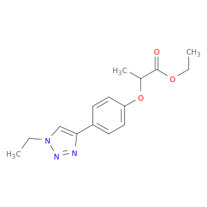 Propanoic acid, 2-[4-(1-ethyl-1H-1,2,3-triazol-4-yl)phenoxy]-, ethyl ester