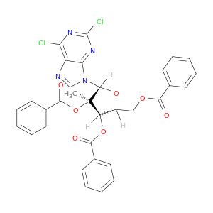 2,6-二氯-9-(2,3,5-三-O-苯甲酰基-2-C-甲基-BETA-D-呋喃核糖基)-9H-嘌呤