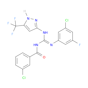 3-氯-N-(N'-(3-氯-5-氟苯基)-N-(5-(三氟甲基)-1H-吡唑-3-基)氨基亚氨基)苯甲酰胺