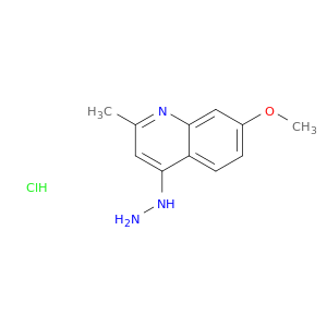 4-Hydrazino-7-methoxy-2-methylquinoline hydrochloride