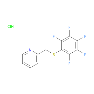 Pyridine, 2-[[(pentafluorophenyl)thio]methyl]-, hydrochloride