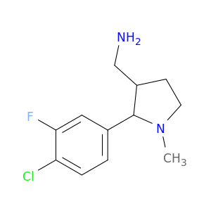 [2-(4-Chloro-3-fluorophenyl)-1-methylpyrrolidin-3-yl]methanamine