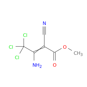 2-Butenoic acid, 3-amino-4,4,4-trichloro-2-cyano-, methyl ester