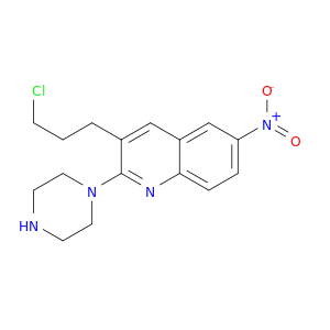 Quinoline, 3-(3-chloropropyl)-6-nitro-2-(1-piperazinyl)-