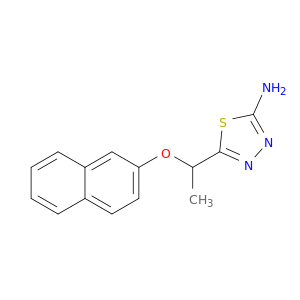 1,3,4-Thiadiazol-2-amine, 5-[1-(2-naphthalenyloxy)ethyl]-
