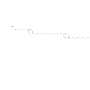 Pyridinium, 4,4'-[1,10-decanediylbis(thio)]bis[1-octyl-, diiodide