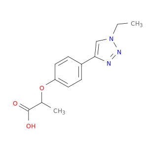 Propanoic acid, 2-[4-(1-ethyl-1H-1,2,3-triazol-4-yl)phenoxy]-