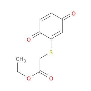 Acetic acid, [(3,6-dioxo-1,4-cyclohexadien-1-yl)thio]-, ethyl ester