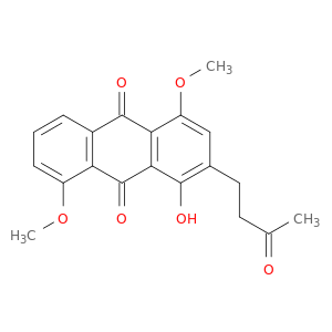 9,10-Anthracenedione, 1-hydroxy-4,8-dimethoxy-2-(3-oxobutyl)-