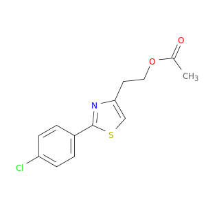 4-Thiazoleethanol,2-(4-chlorophenyl)-, 4-acetate