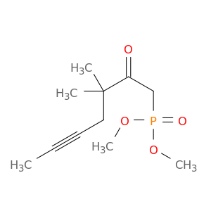 Phosphonic acid, (3,3-dimethyl-2-oxo-5-heptynyl)-, dimethyl ester