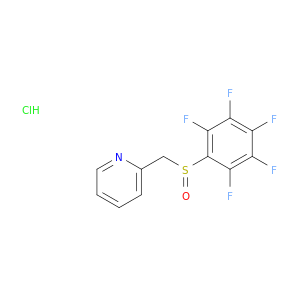 Pyridine, 2-[[(pentafluorophenyl)sulfinyl]methyl]-, hydrochloride