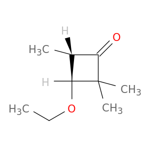 Cyclobutanone, 3-ethoxy-2,2,4-trimethyl-, trans-