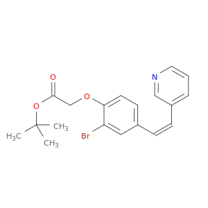 Acetic acid,2-[2-bromo-4-[(1Z)-2-(3-pyridinyl)ethenyl]phenoxy]-, 1,1-dimethylethyl ester