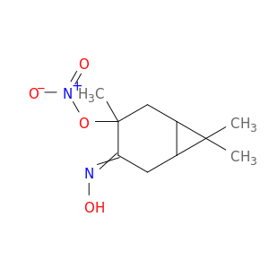 Bicyclo[4.1.0]heptan-3-one, 4,7,7-trimethyl-4-(nitrooxy)-, oxime