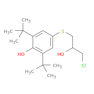 Phenol, 4-[(3-chloro-2-hydroxypropyl)thio]-2,6-bis(1,1-dimethylethyl)-