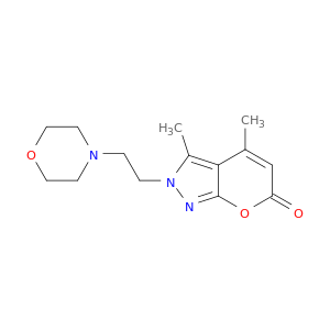 Pyrano[2,3-c]pyrazol-6(2H)-one, 3,4-dimethyl-2-[2-(4-morpholinyl)ethyl]-