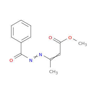 2-Butenoic acid, 3-(benzoylazo)-, methyl ester