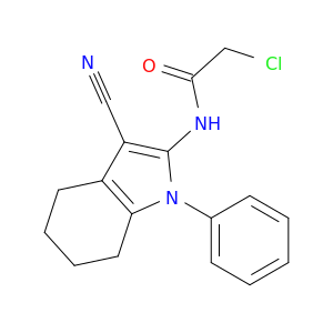 2-Chloro-N-(3-cyano-1-phenyl-4,5,6,7-tetrahydro-1H-indol-2-yl)acetamide