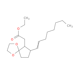 1,4-Dioxaspiro[4.4]nonane-6-acetic acid, 7-(1-octenyl)-, ethyl ester